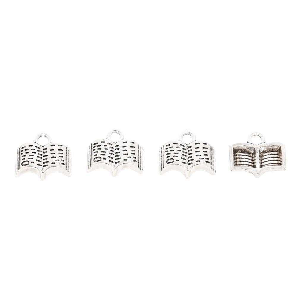 40 pieces (book) vintage zinc alloy charm metal pendant