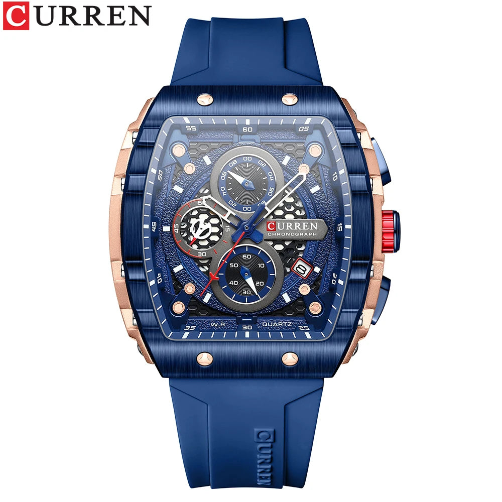 Sport Quartz Wristwatches with Luminous Hands
