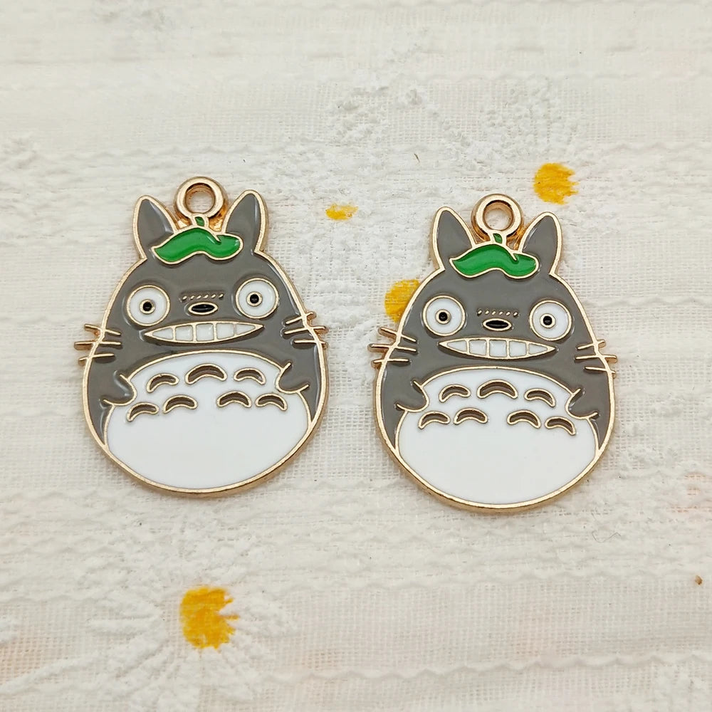 Jewelry Making Enamel Pendant Gold Plated