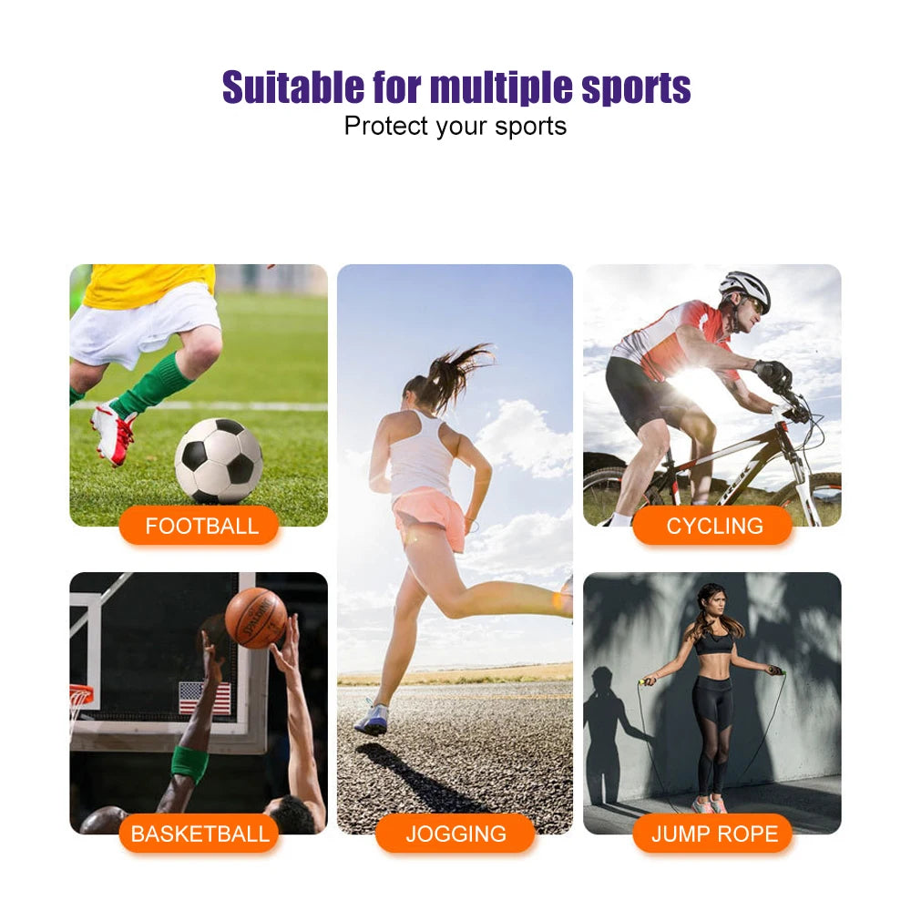 BraceTop 1 Pair Professional Elastic Knitted Ankle Support Band Ankle Brace for Ankle Sprain Sports Protects Shoes Ankle Therapy