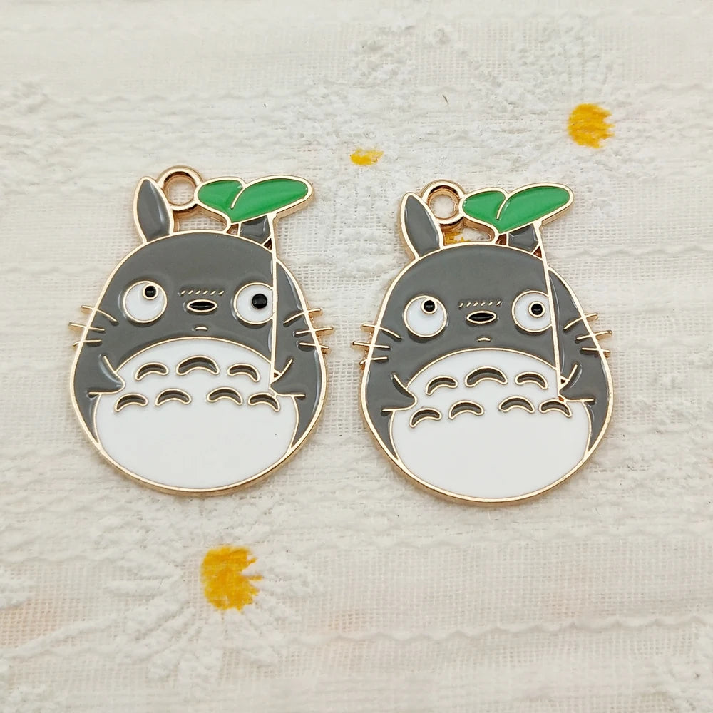 Jewelry Making Enamel Pendant Gold Plated