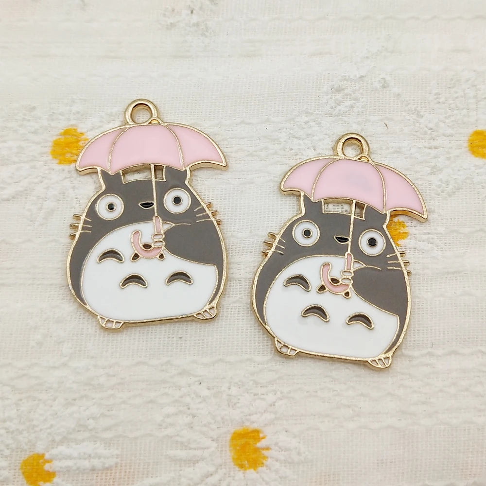 Jewelry Making Enamel Pendant Gold Plated