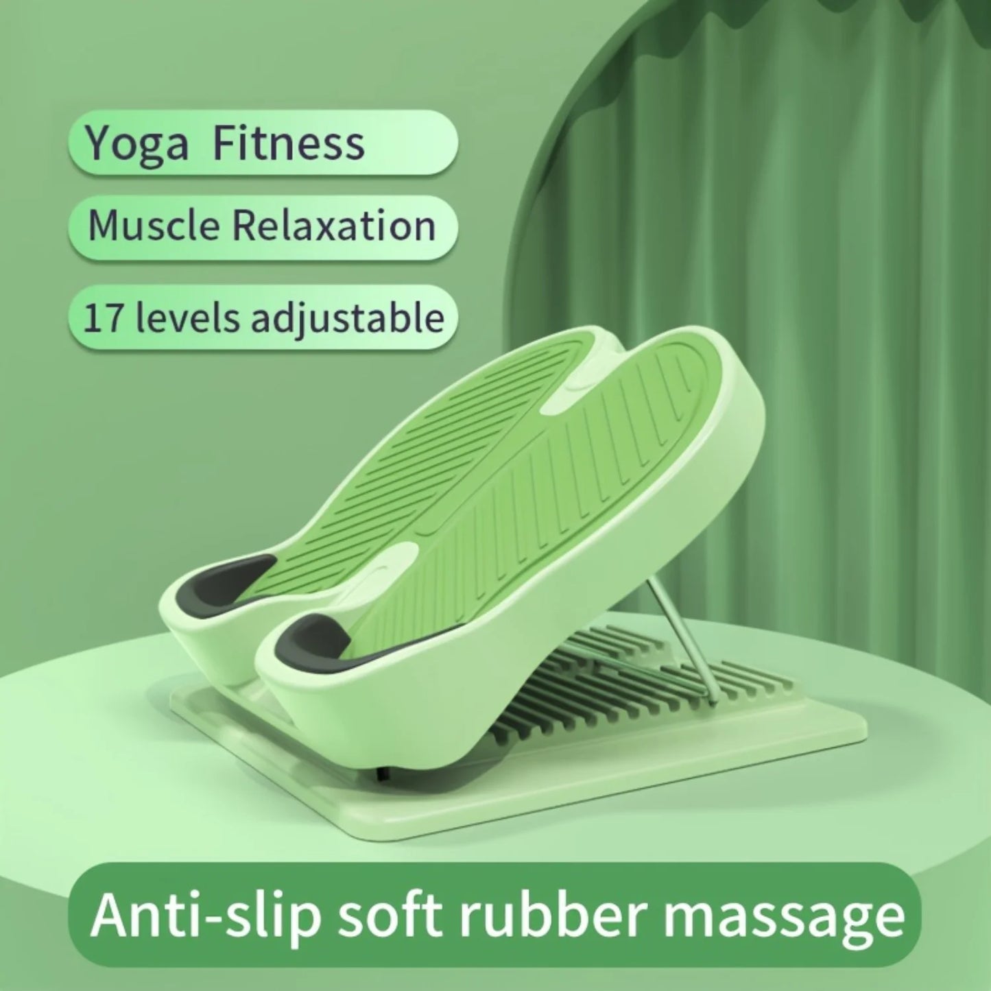 Inclined Leg Stretcher Pedal for Home Gym Fitness - Calf Stretching Device for Slimming Training
