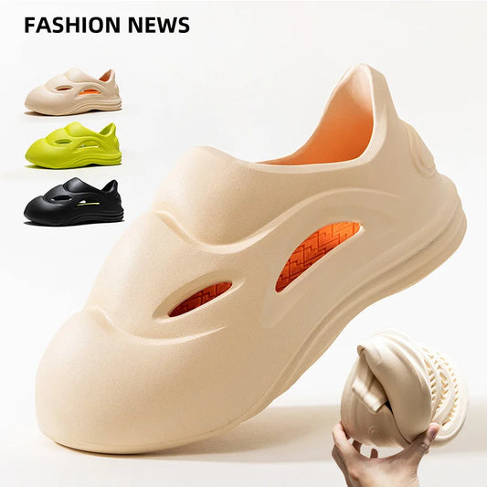 Summer Men EVA Slippers Comfortable Platform Sandals Outdoor Beach Slippers Flip Flops Male Indoor Home Slides Bathroom Shoes